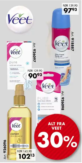 Sparkjøp ALT FRA VEET tilbud