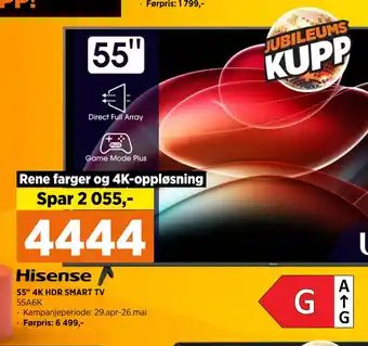 POWER 55 4K HDR SMART TV tilbud