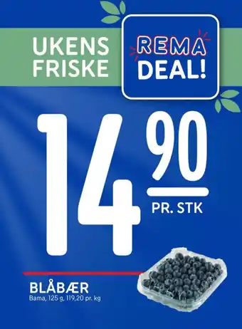 Rema 1000 Bama blåbær tilbud
