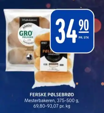 Rema 1000 Mesterbakeren pølsebrød tilbud
