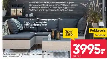 Rusta Ukjent loungesett tilbud