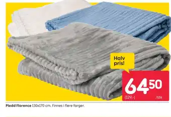 Rusta Ukjent pledd tilbud