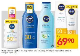 Rusta Nivea solkrem tilbud