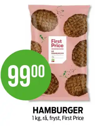 Kiwi First price hamburger tilbud