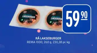 Rema 1000 Rema 1000 lakseburger tilbud
