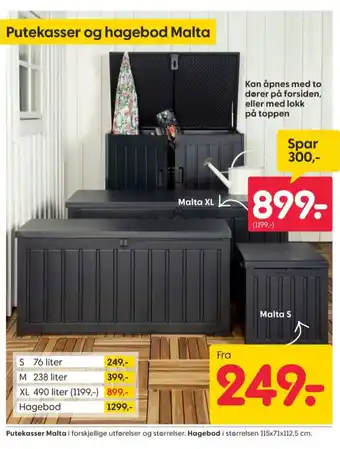 Rusta Ukjent putekasse tilbud