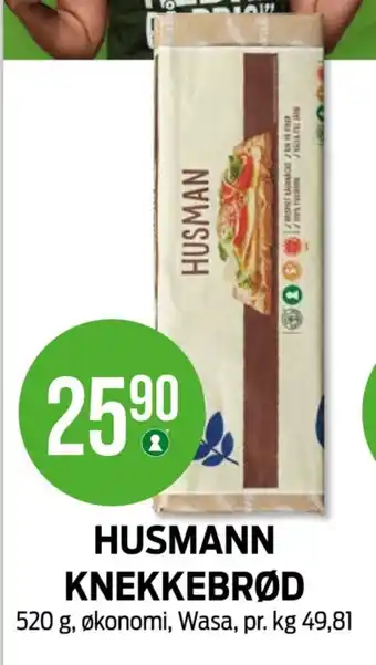 Kiwi Wasa husman knekkebrød tilbud