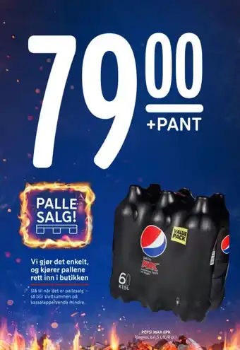 Rema 1000 Pepsi max cola tilbud