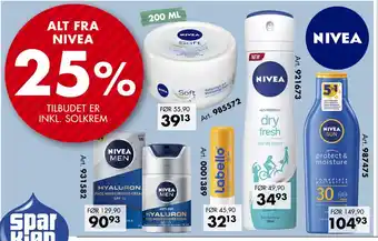 Sparkjøp ALT FRA NIVEA tilbud