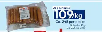 Gigaboks Grillpølse 90 g tilbud