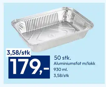 Gigaboks Aluminiumsfat m/lokk tilbud