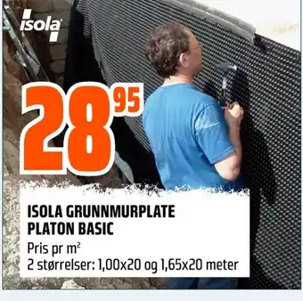 Coop Obs ISOLA GRUNNMURPLATE PLATON BASIC tilbud