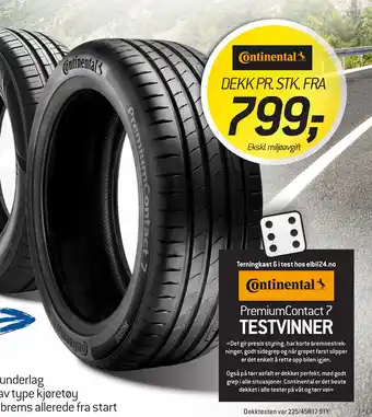 Thansen CONTINENTAL DEKK tilbud