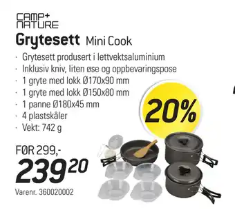 Thansen Grytesett tilbud