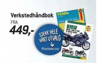 Thansen Verkstedhåndbok tilbud