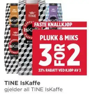 Meny TINE IsKaffe tilbud