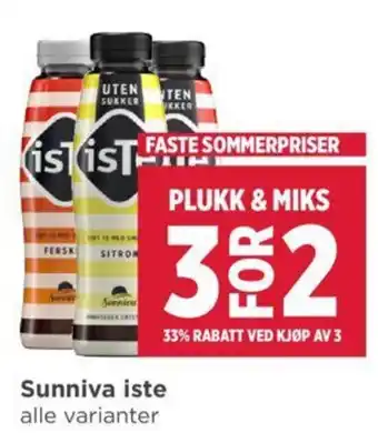 Meny Sunniva iste tilbud