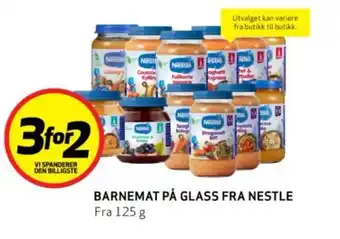 Bunnpris BARNEMAT PÅ GLASS FRA NESTLE tilbud