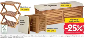 Rusta Villastad småmøbler og oppbevaring tilbud