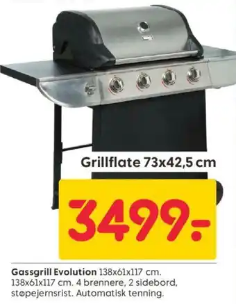 Rusta Gassgrill Evolution tilbud