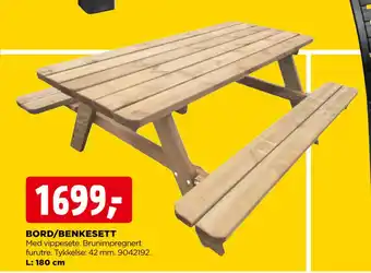 jem & fix BORD/BENKESETT tilbud