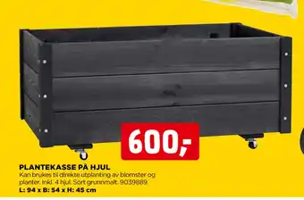 jem & fix PLANTEKASSE PÅ HJUL tilbud