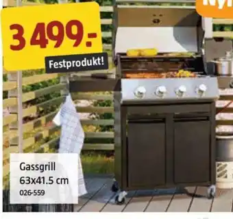 Jula Gassgrill 63x41.5 cm tilbud