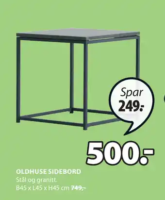 JYSK OLDHUSE SIDEBORD tilbud
