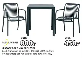 JYSK STOL tilbud