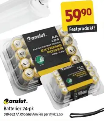 Jula Batterier 24-pk tilbud