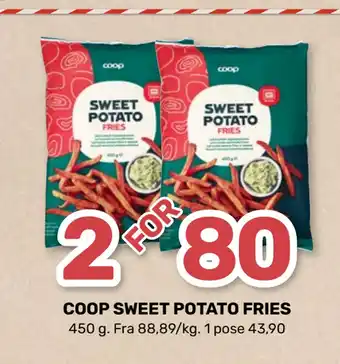 Coop Marked COOP SWEET POTATO FRIES tilbud