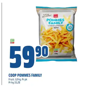 Coop Obs COOP POMMES FAMILY tilbud