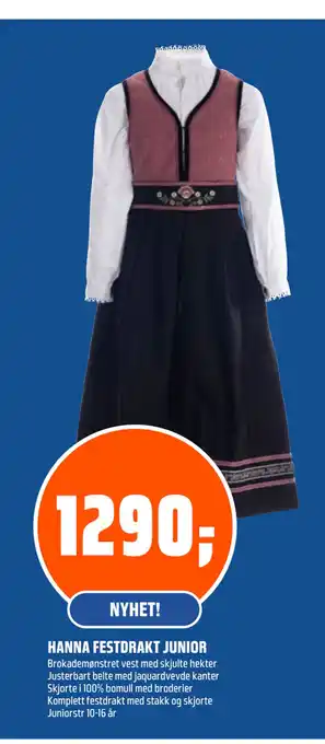 Coop Obs HANNA FESTDRAKT JUNIOR tilbud