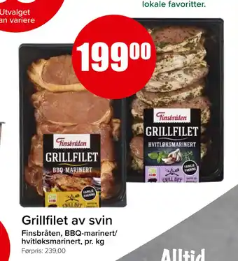 Spar Grillfilet av svin tilbud