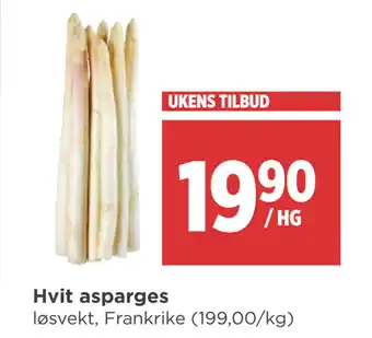 Meny Hvit asparges tilbud
