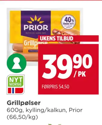 Meny Grillpølser tilbud