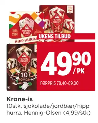 Meny Krone-is tilbud