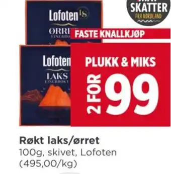 Meny Røkt laks/ørret tilbud