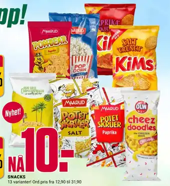 Europris SNACKS tilbud