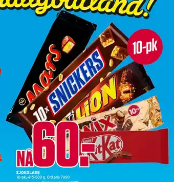 Europris SJOKOLADE tilbud