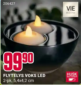 Europris FLYTELYS VOKS LED tilbud