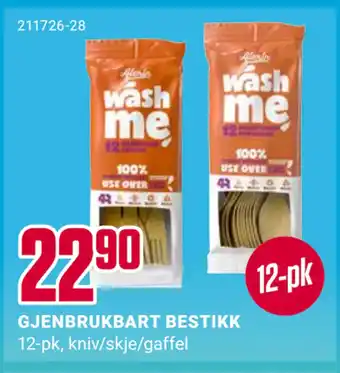 Europris GJENBRUKBART BESTIKK tilbud