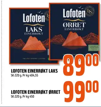 Coop Obs LOFOTEN EINERRØKT LAKS tilbud