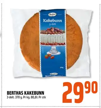 Coop Obs BERTHAS KAKEBUNN tilbud