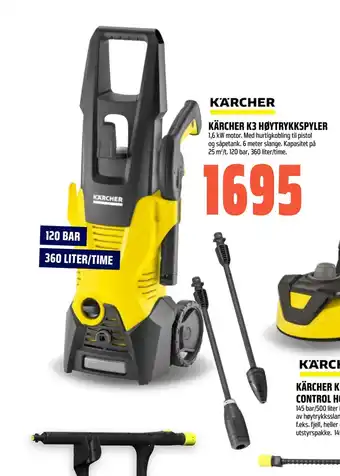 Coop Obs KÄRCHER K3 HØYTRYKKSPYLER tilbud