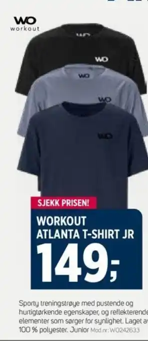Sport 1 WORKOUT ATLANTA T-SHIRT JR tilbud