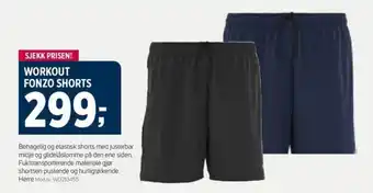Sport 1 WORKOUT FONZO SHORTS tilbud
