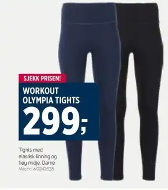 Sport 1 WORKOUT OLYMPIA TIGHTS tilbud