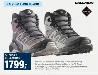Sport 1 SALOMON X ULTRA 360 MID tilbud