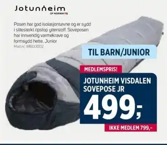 Sport 1 JOTUNHEIM VISDALEN SOVEPOSE JR tilbud